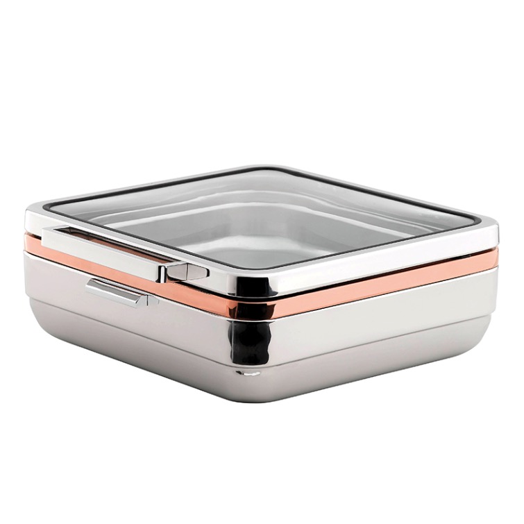 DBMGBd Scaldavivande, Chafing Dish Elettrico, Contenitore Scalda Cibo  Acciaio Inox per Buffet, Scalda Vivande Buffet per Hotel, Ristorante And  Festa