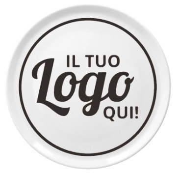 piatti pizza personalizzati logo